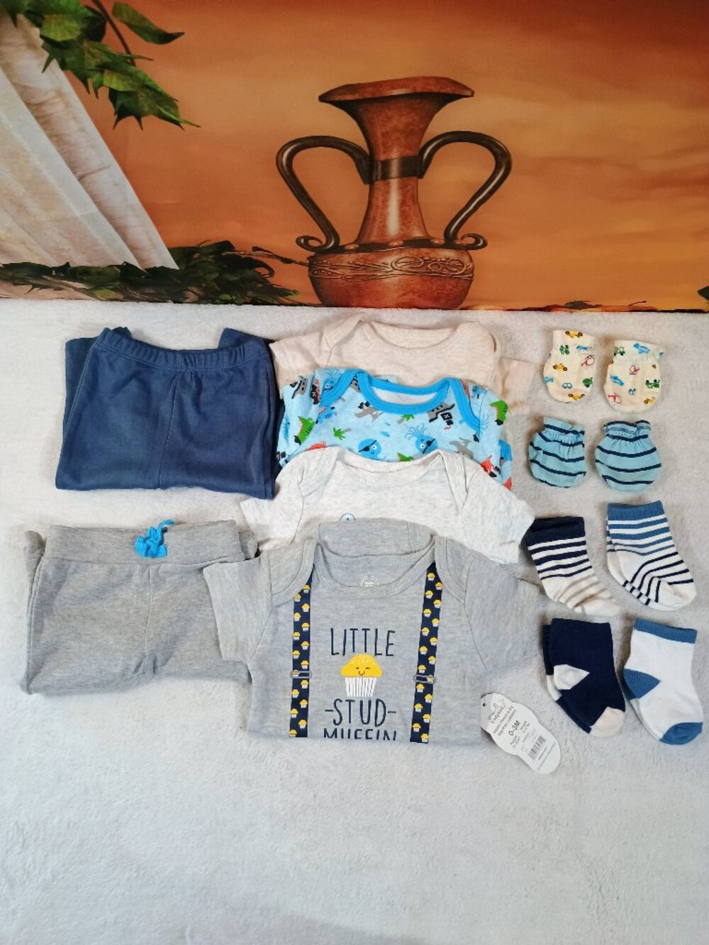 EUC Bundle-12pc Gymboree, Wonder Nation Sz 0-3M Mix & Match Outfits Essentials